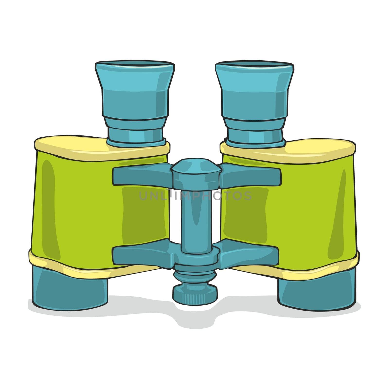 illustration isolated binoculars