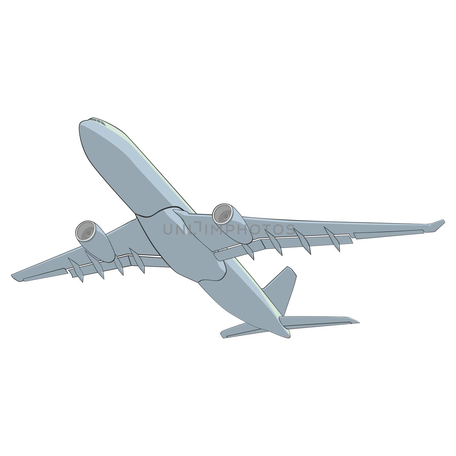 illustration airliner
