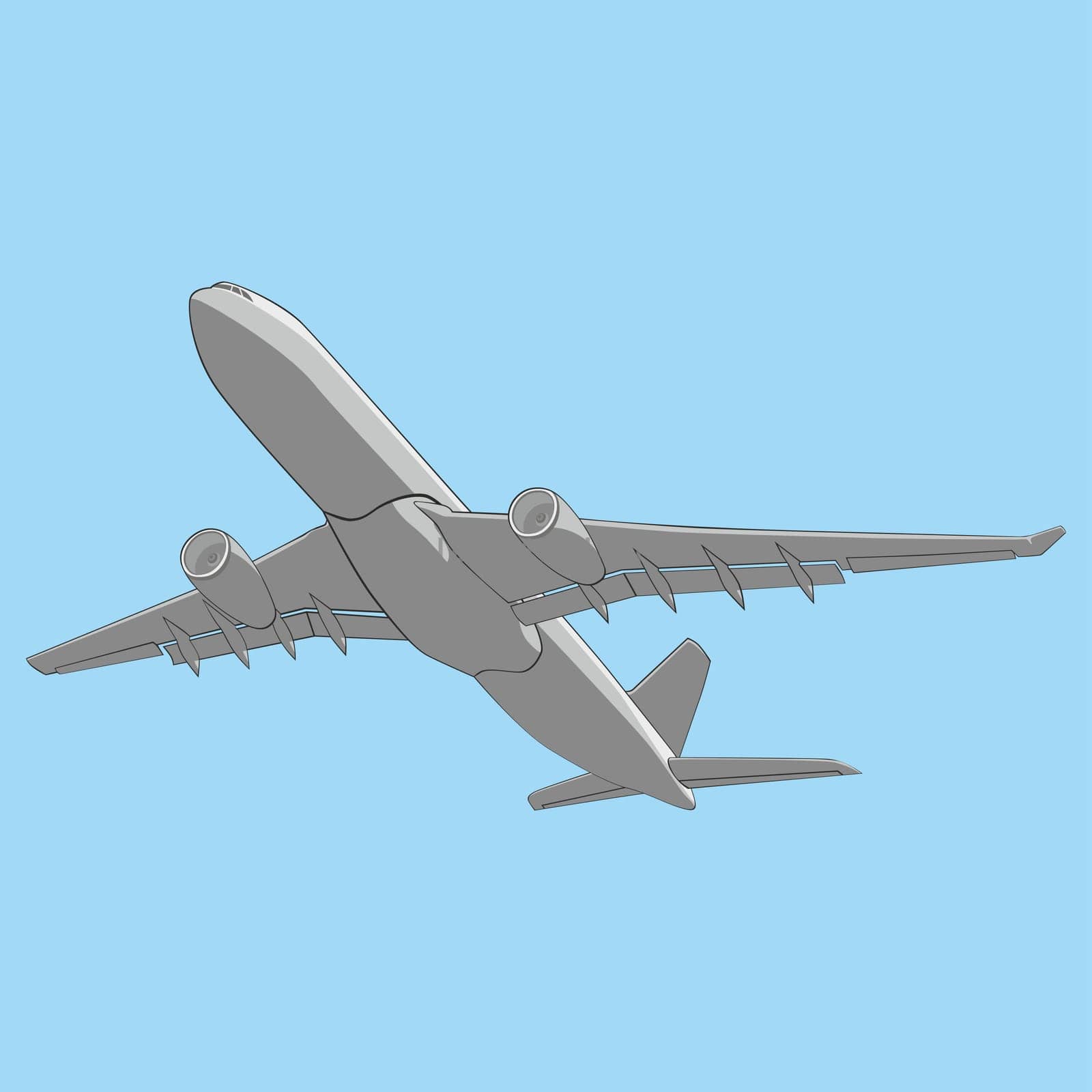 illustration airliner