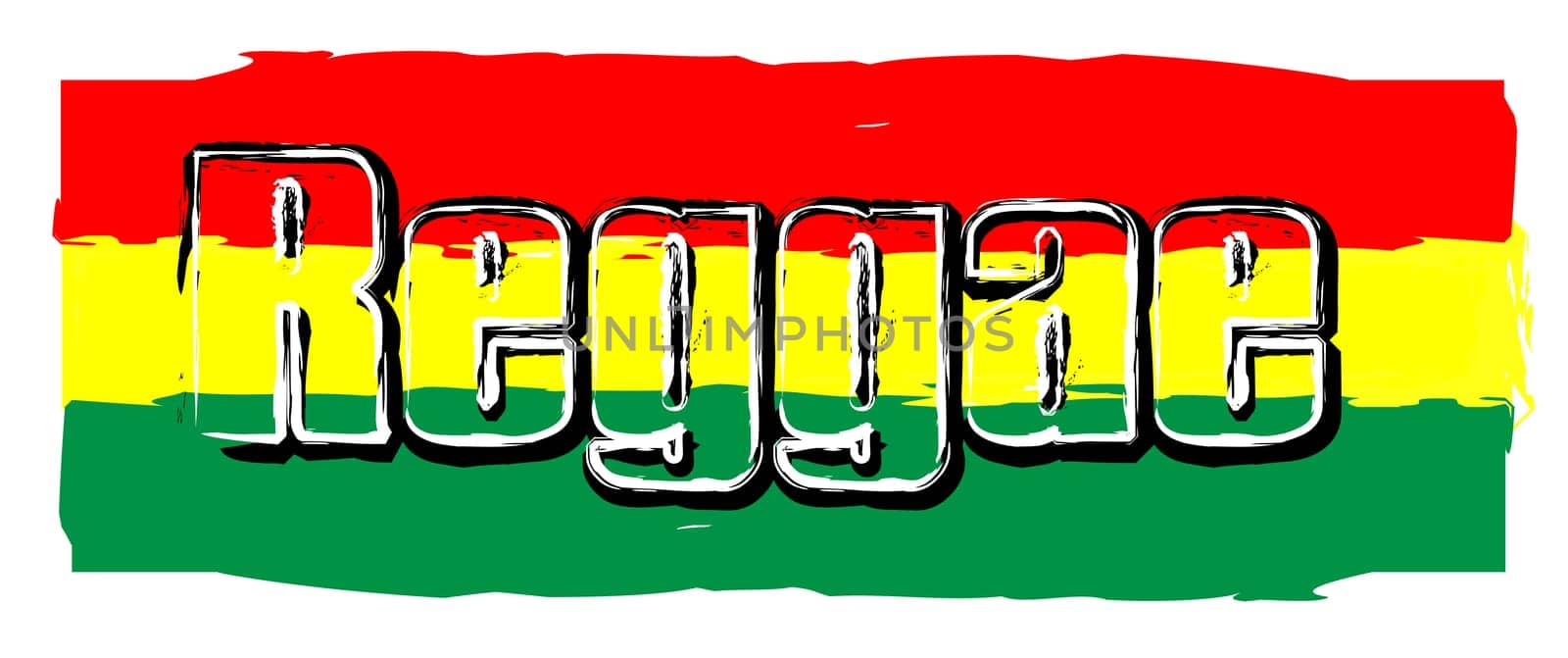 Red Yellow Green - Reggae Party Flag