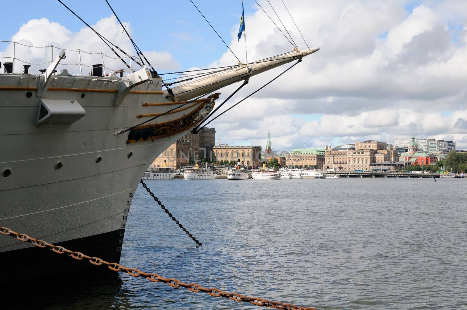 Stockholm with the ship