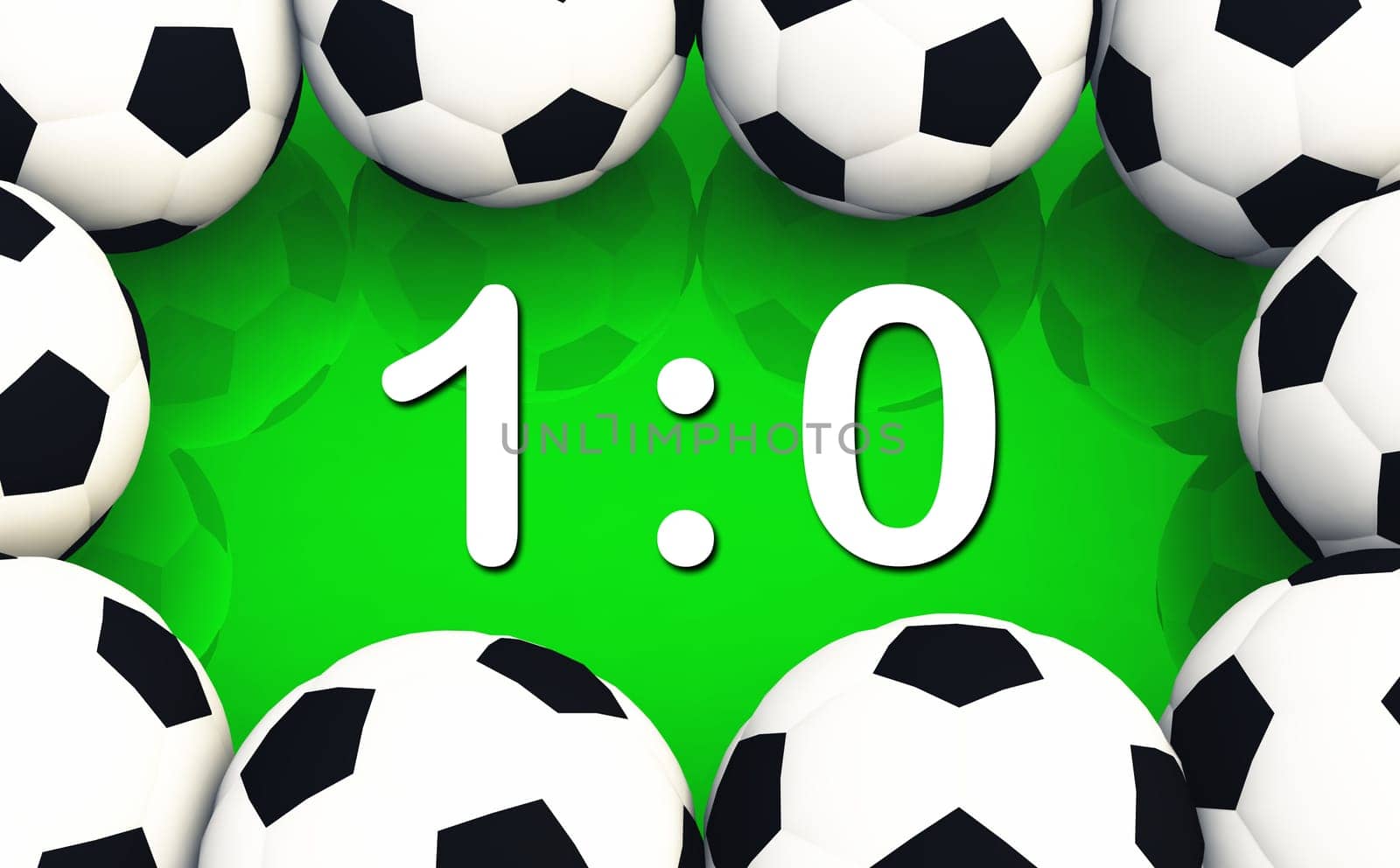Soccer Match Result 1 to 0