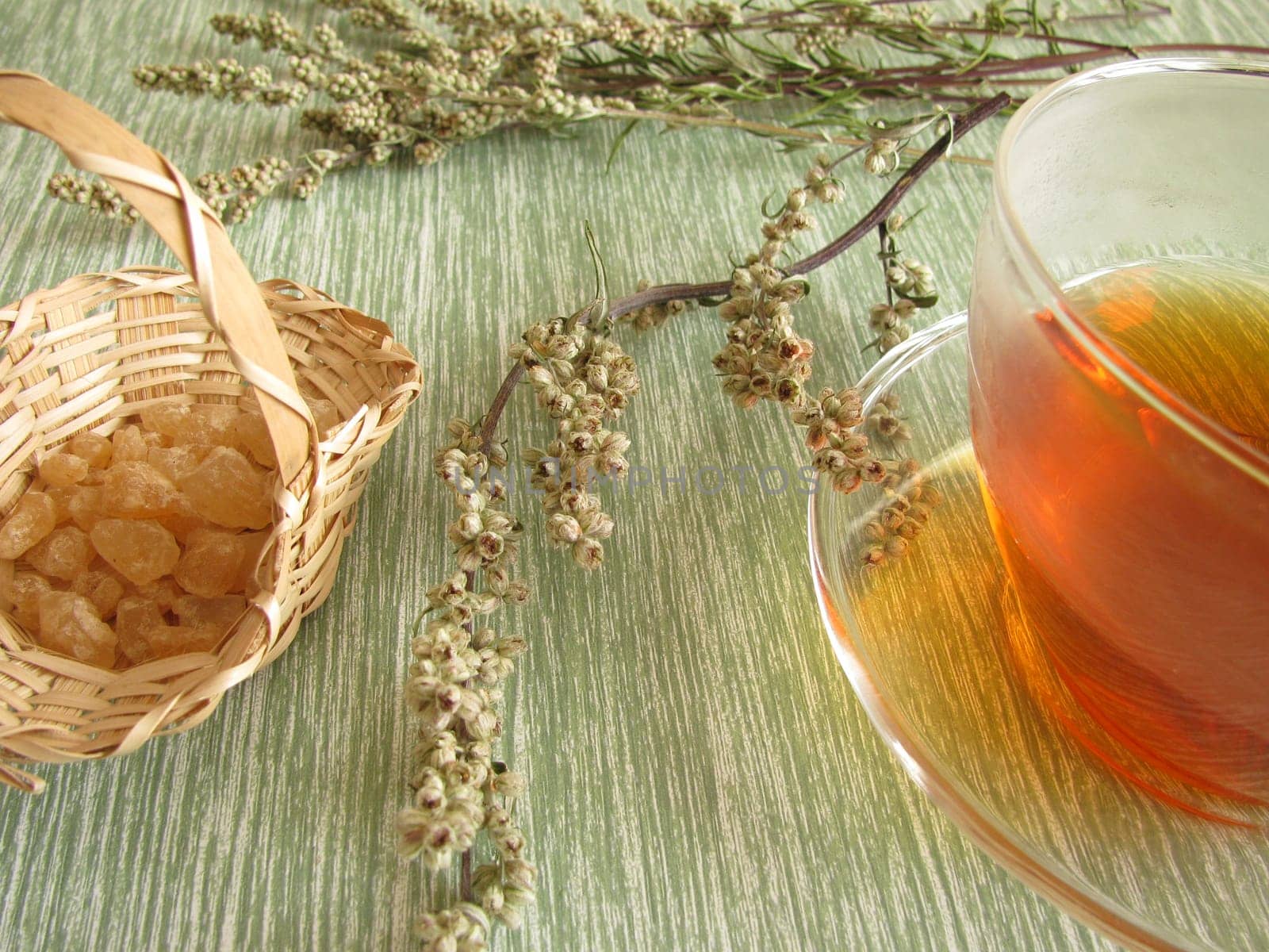 Tea with mugwort