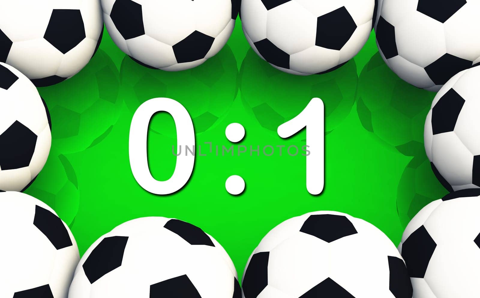Soccer Match Result 0 to 1