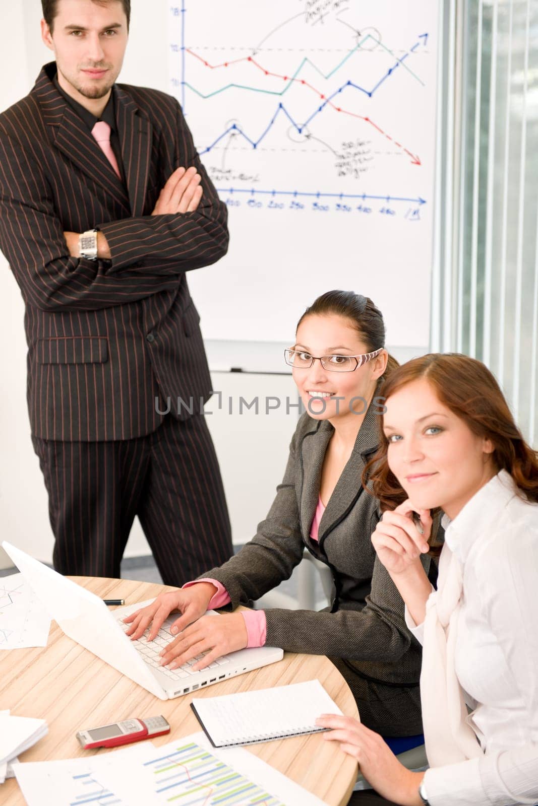 Business meeting - group of people in office