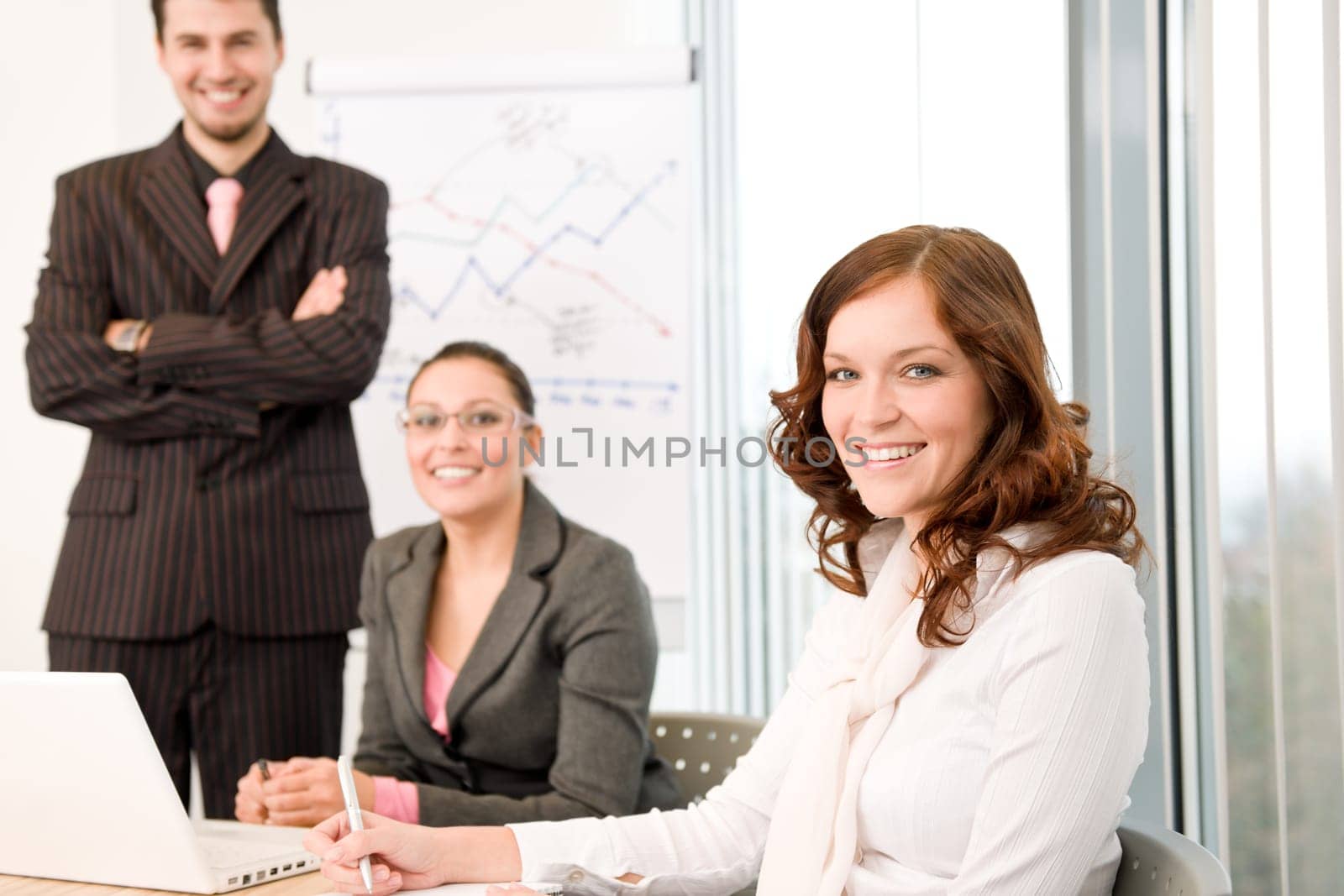 Business meeting - group of people in office