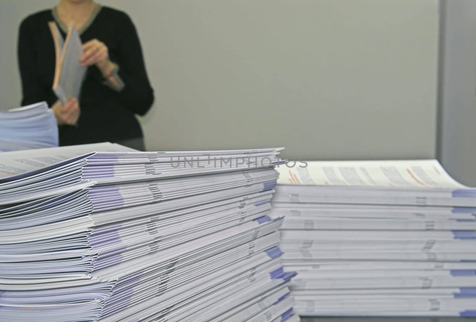 Piles of Handout Pamphlets