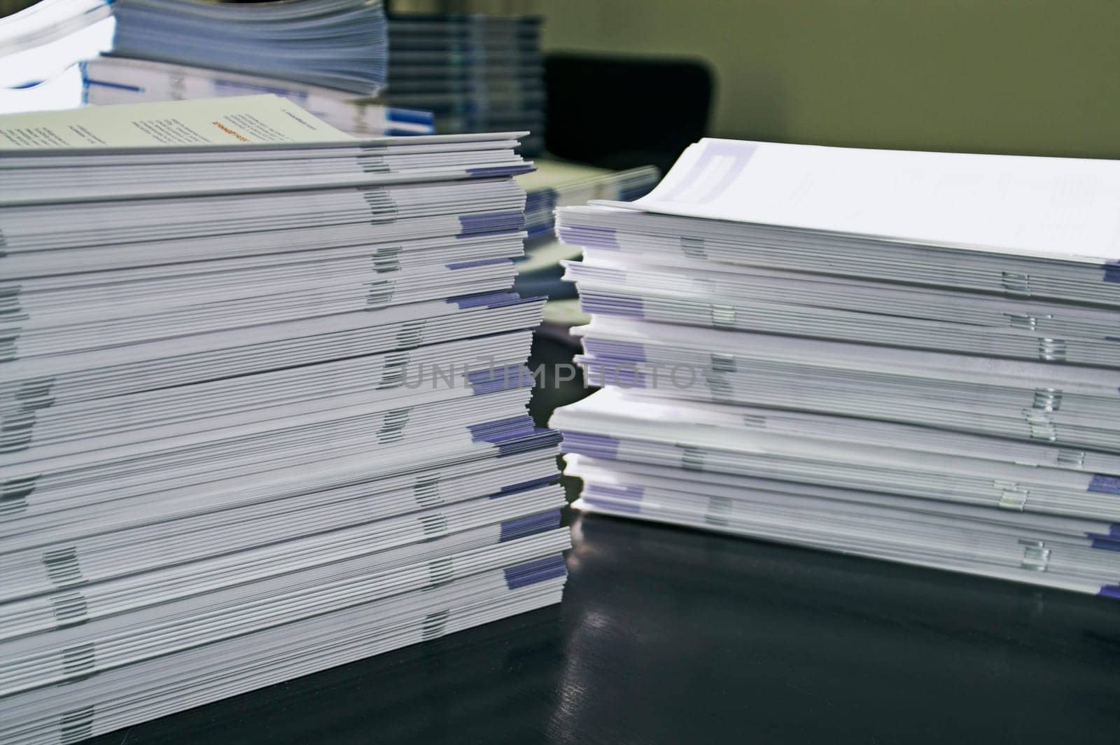 Piles of Handout Pamphlets
