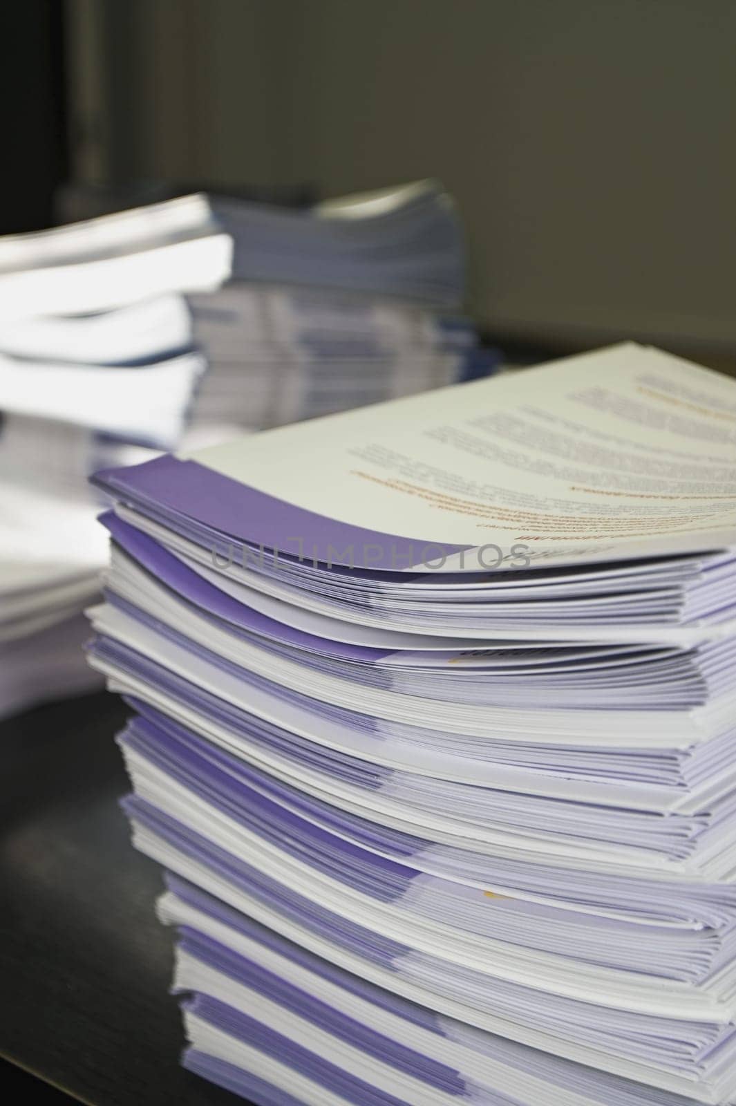 Piles of Handout Pamphlets