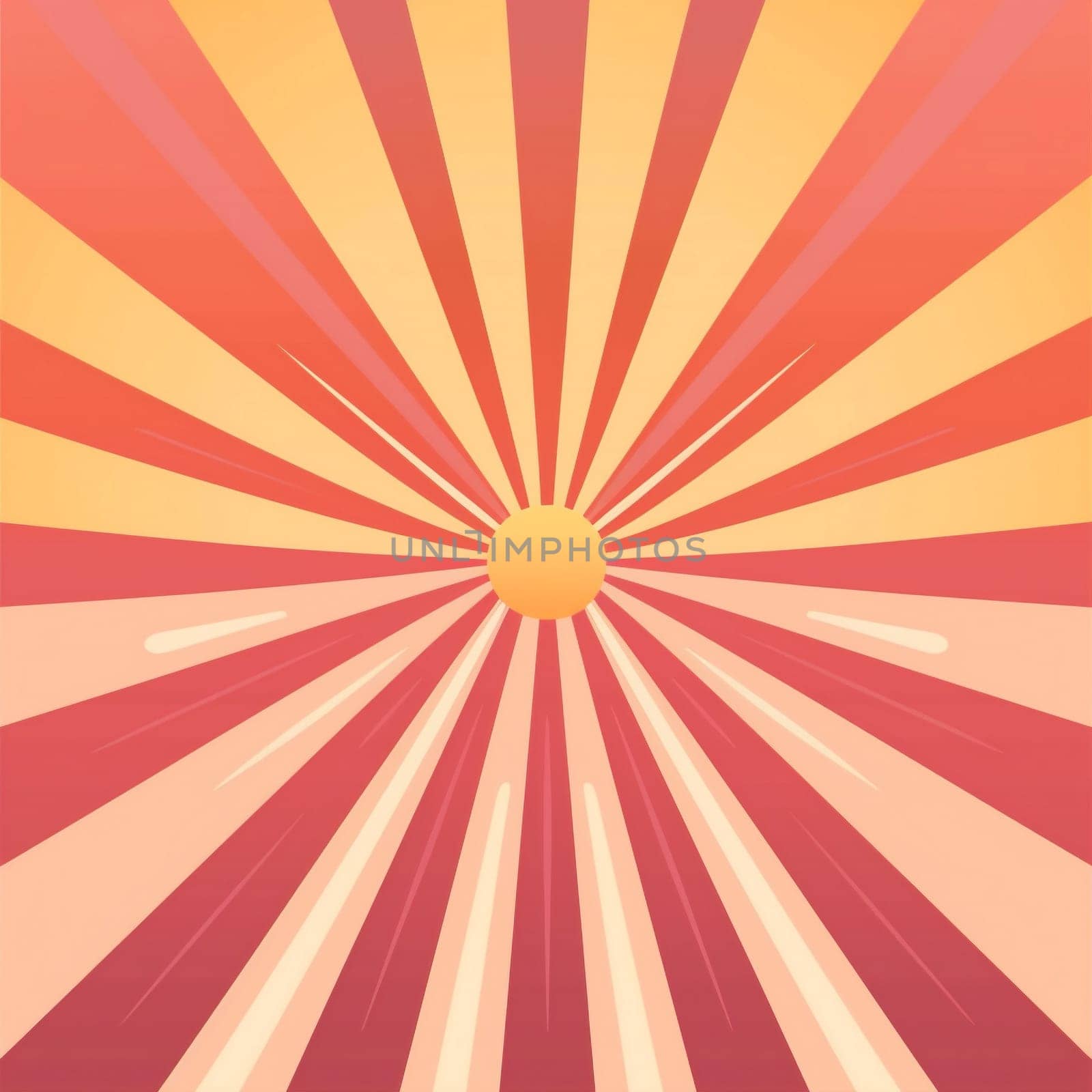 art sunlight sun graphic minimalist sunny ray light sunbeam design. Generative AI. by Vichizh