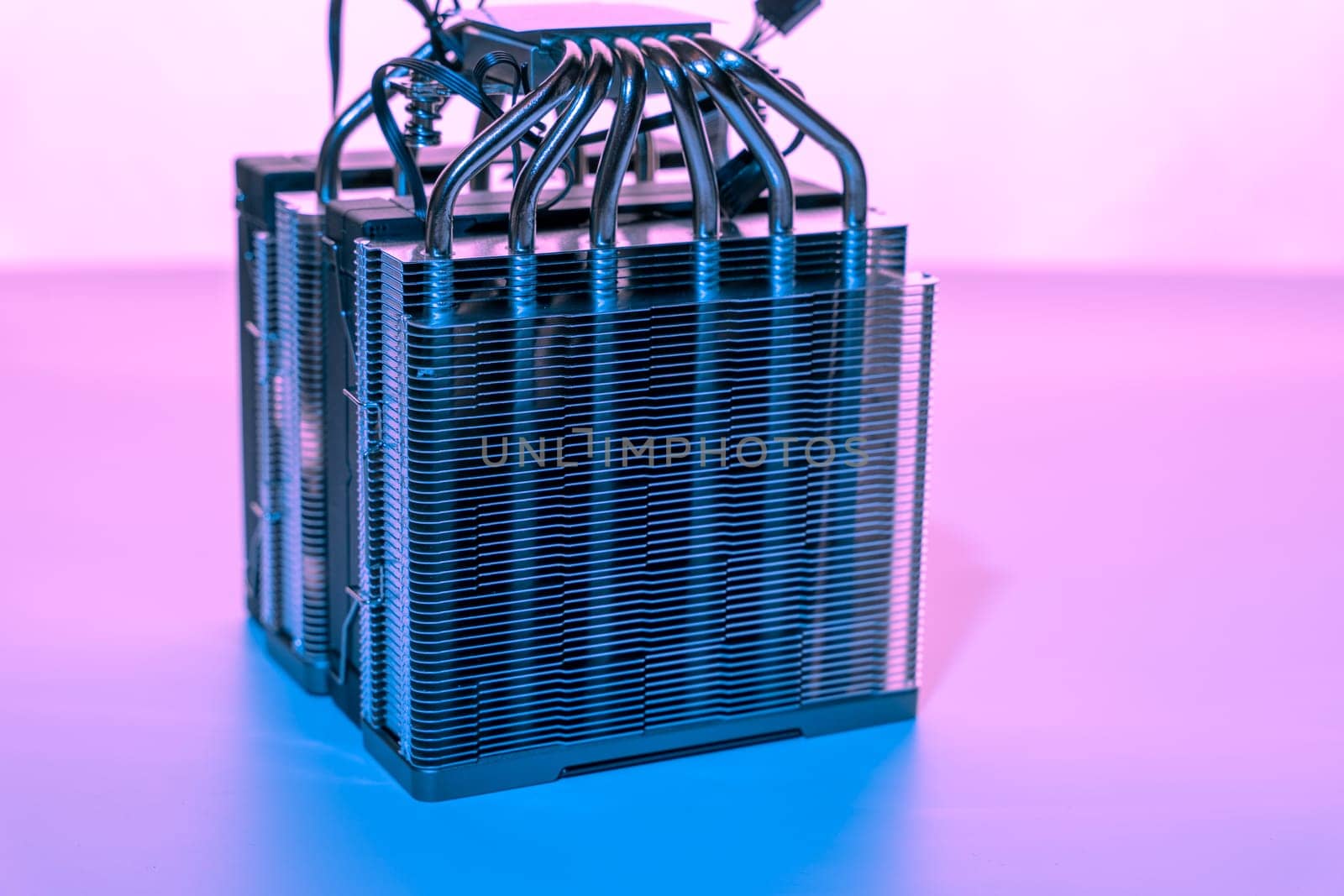 Computer fan. modern powerful cooler for cooling the CPU by audiznam2609