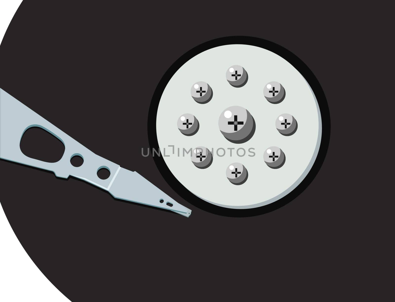 hard disc - detail