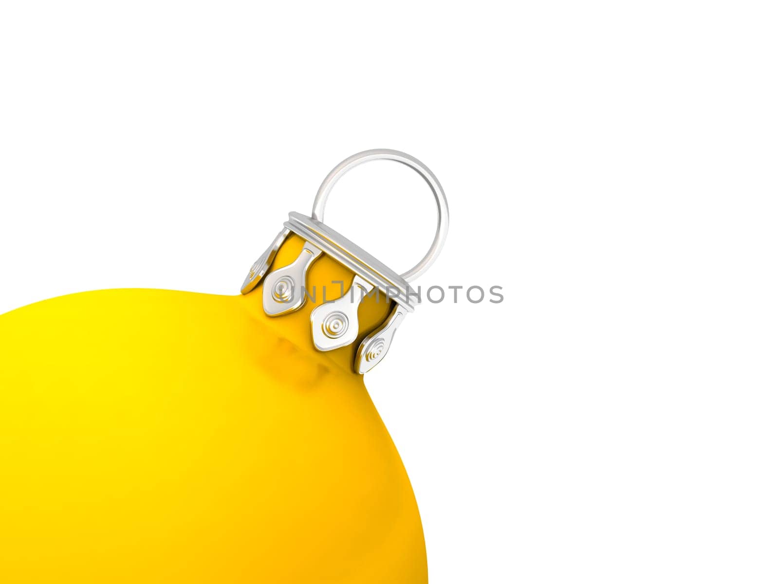 Christmas Ornament Detail 02 Gold Yellow