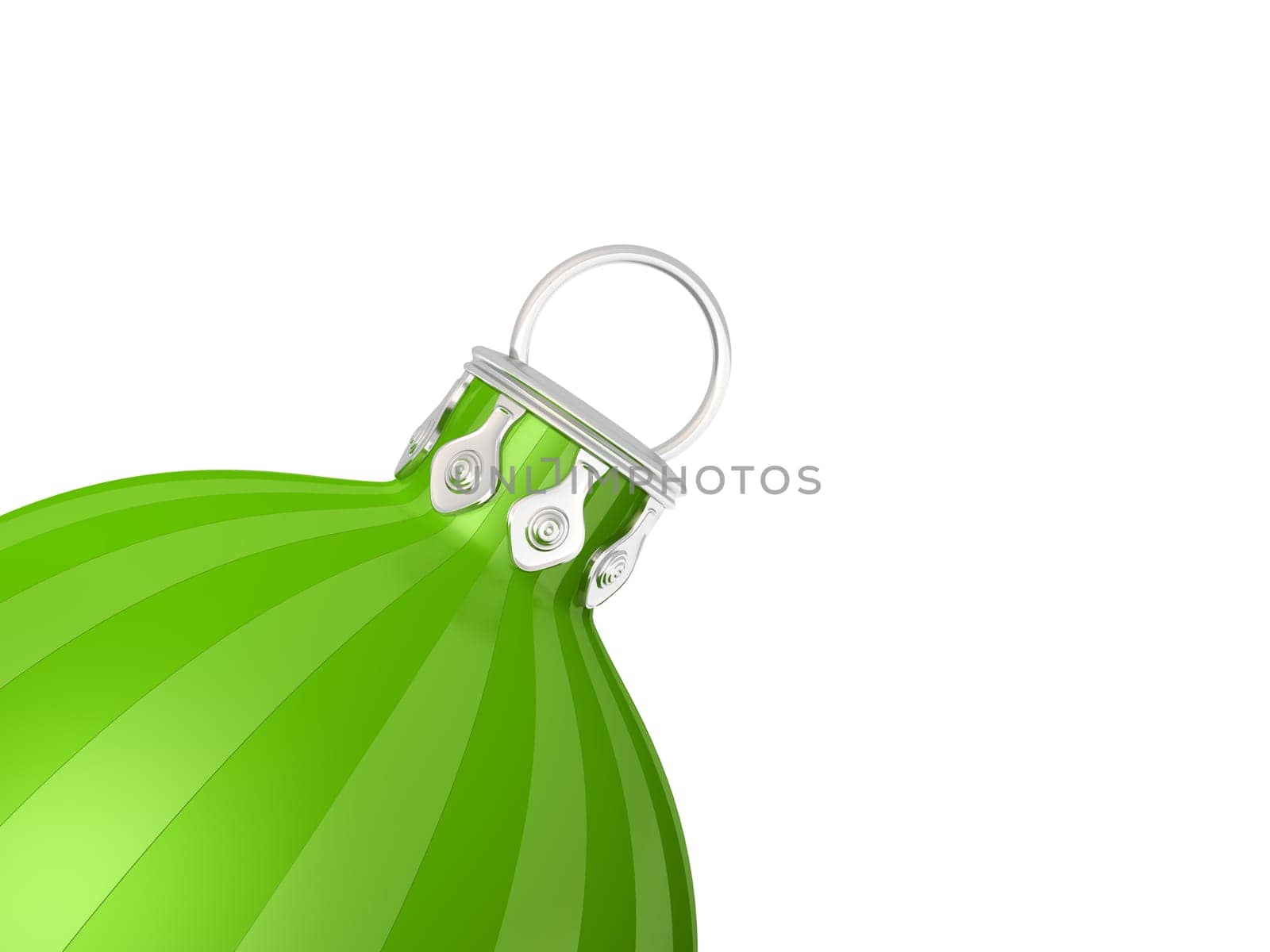 Christmas tree bauble in detail 02 Green
