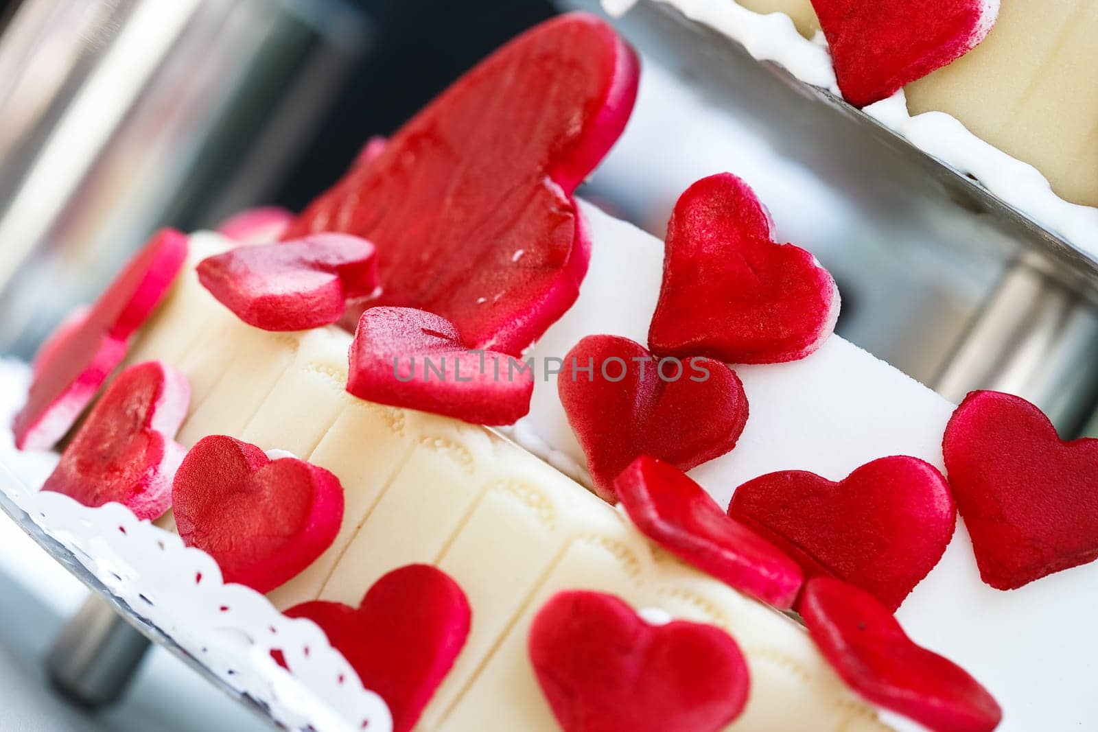 Heart cake,shallow depth of field