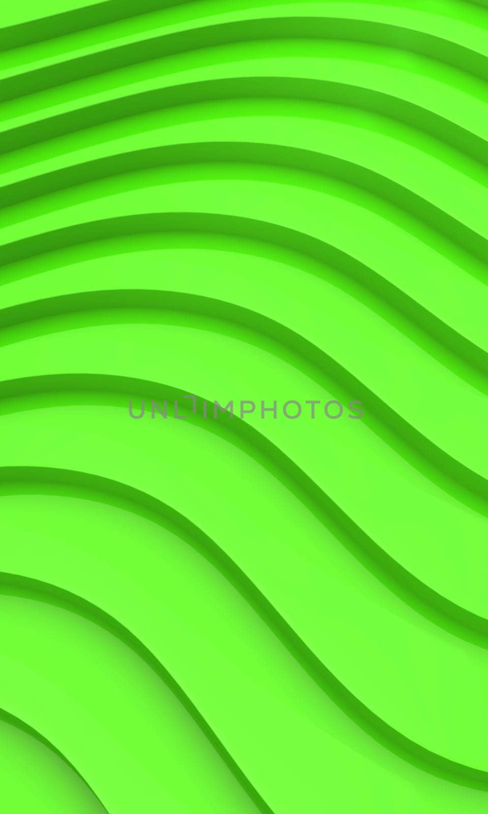 Modern Green Waves Background