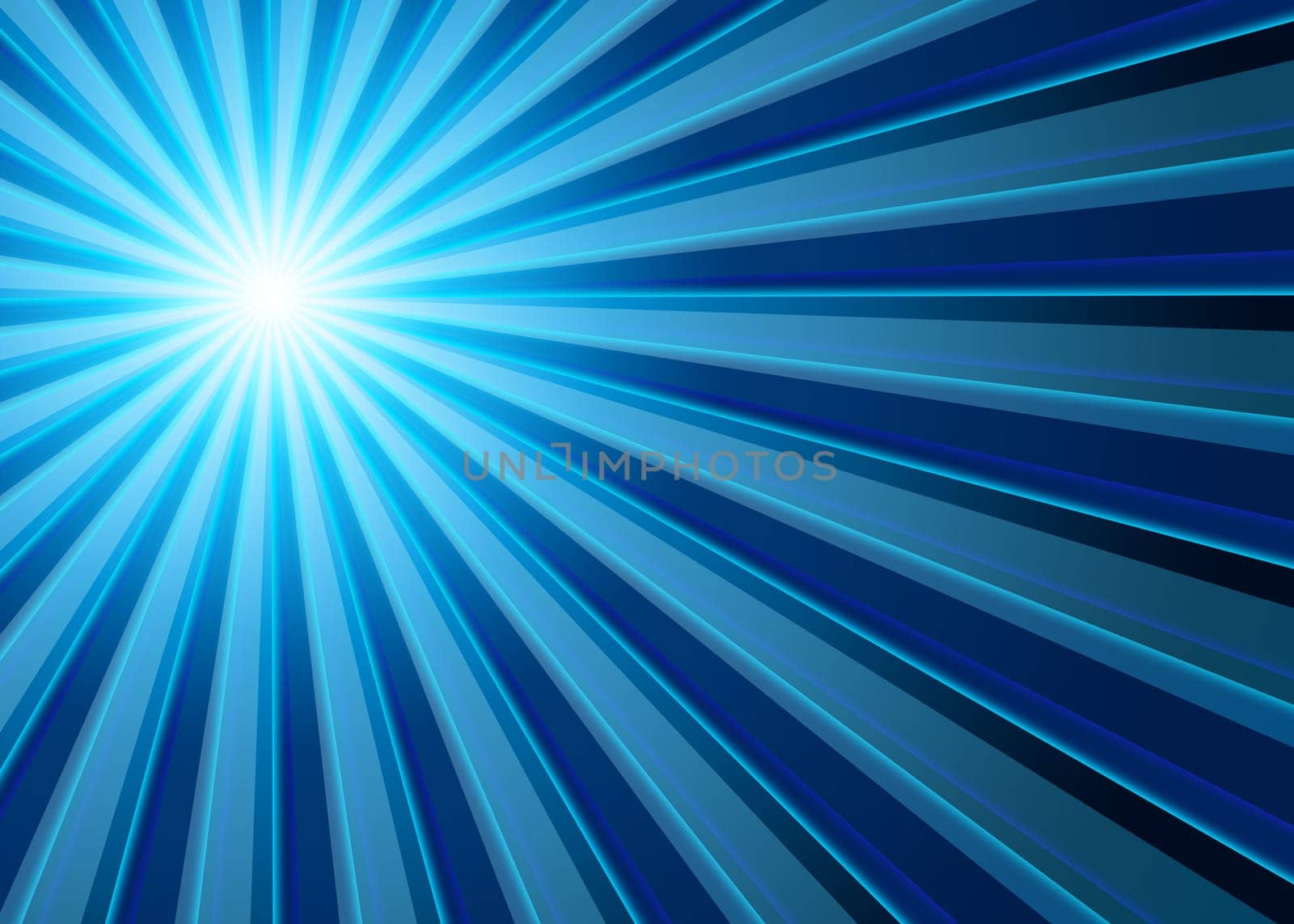 Background - Rays of Light Blue Black