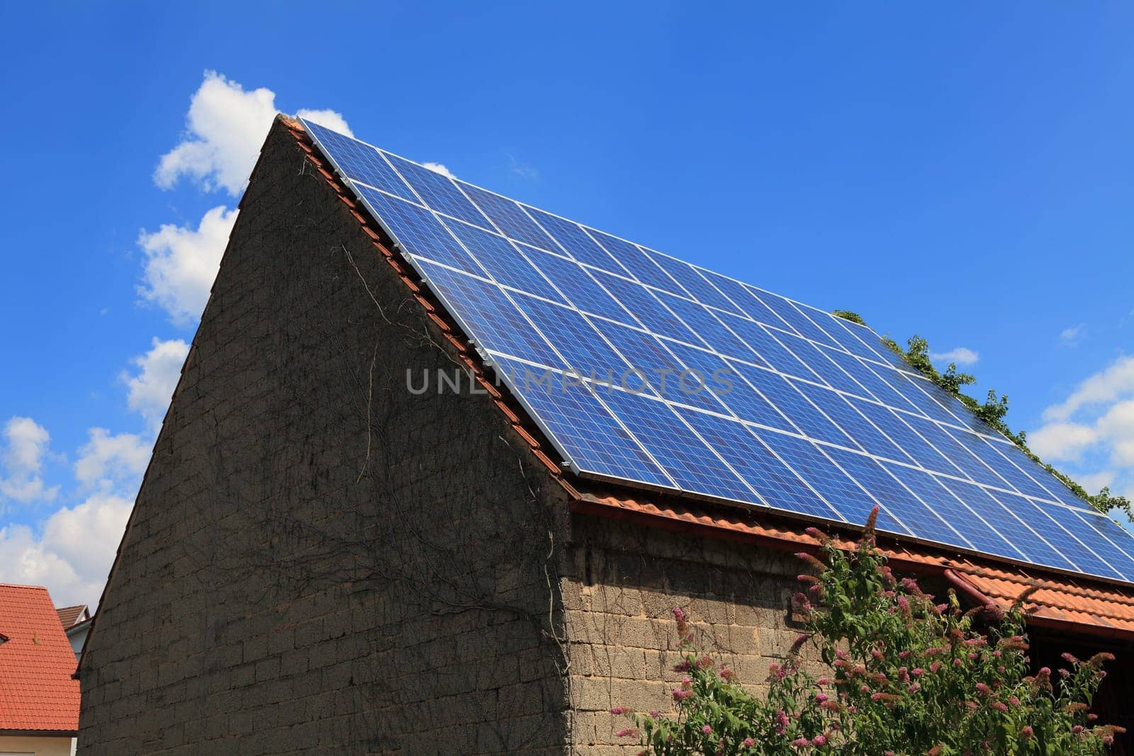 Solar power system roof assembly 11