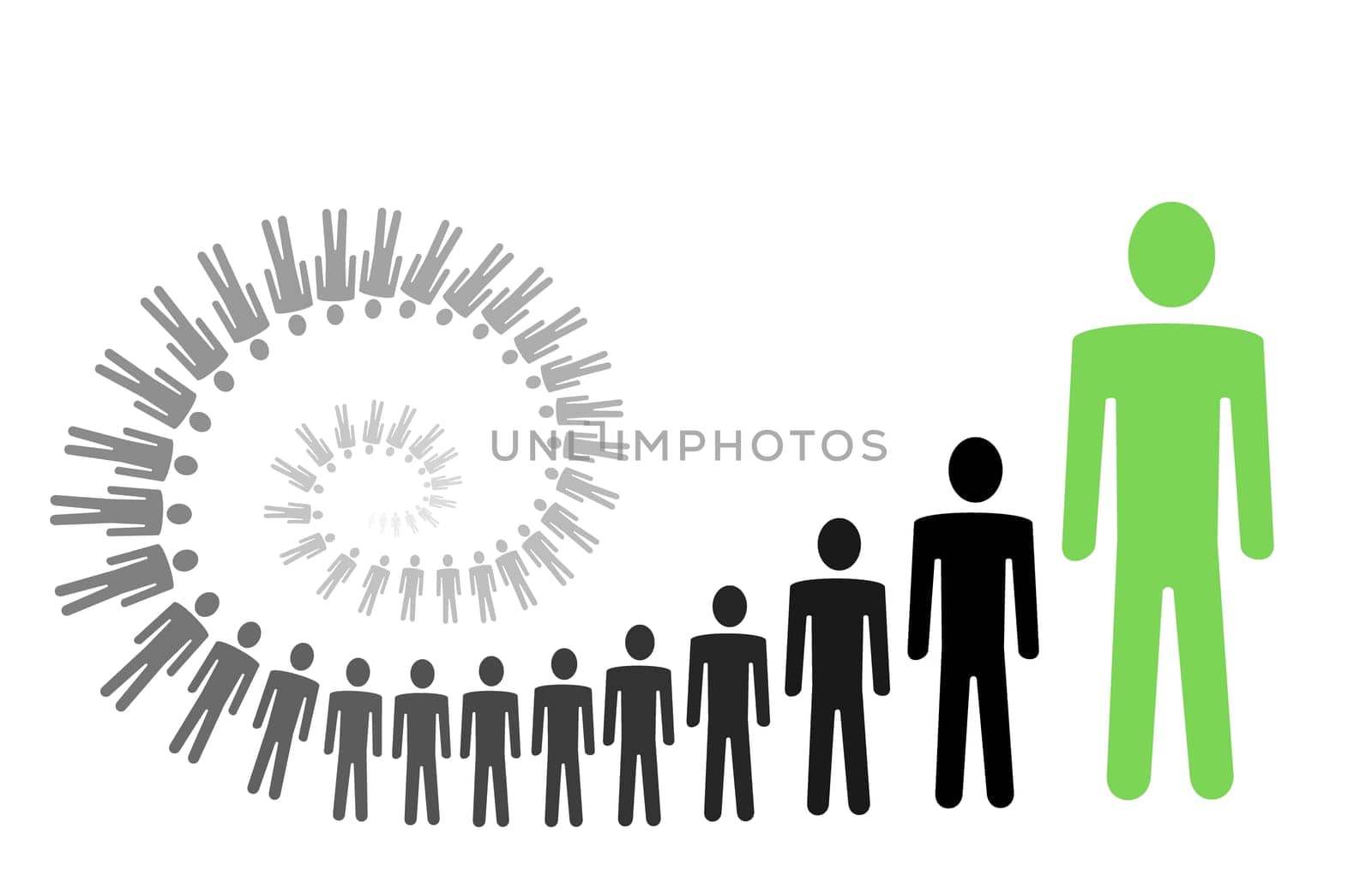 personal growth conceptual vector illust
