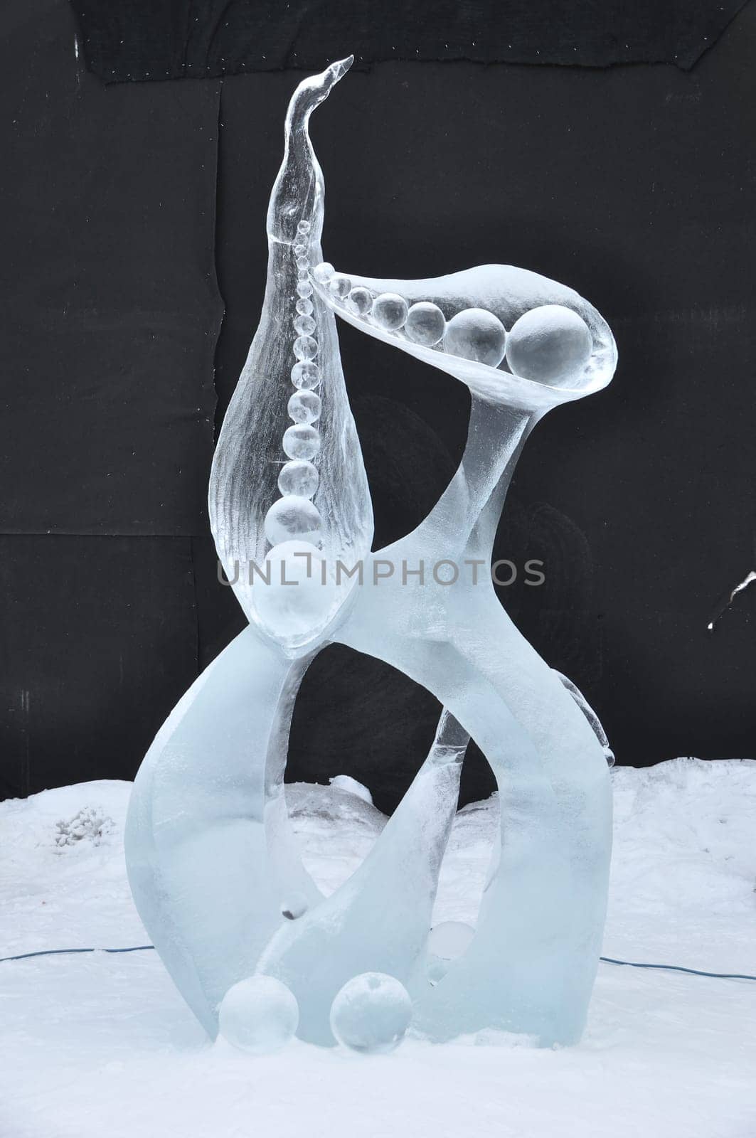Abstract Ice Sculpture Art in Alaska