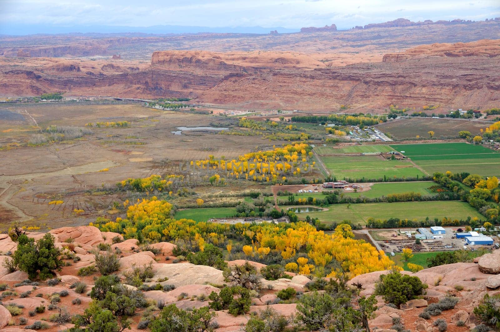 City of Moab from Moab Rim