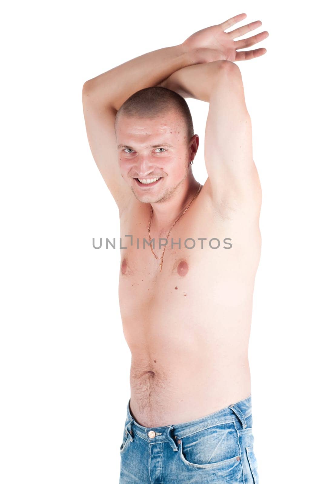 Man isolated on white