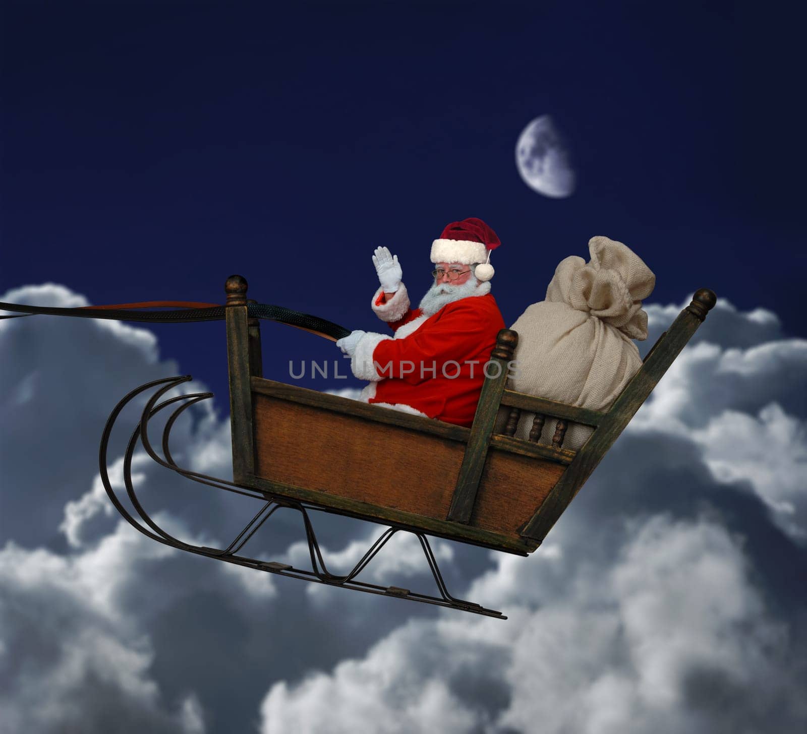 Santa in Flight