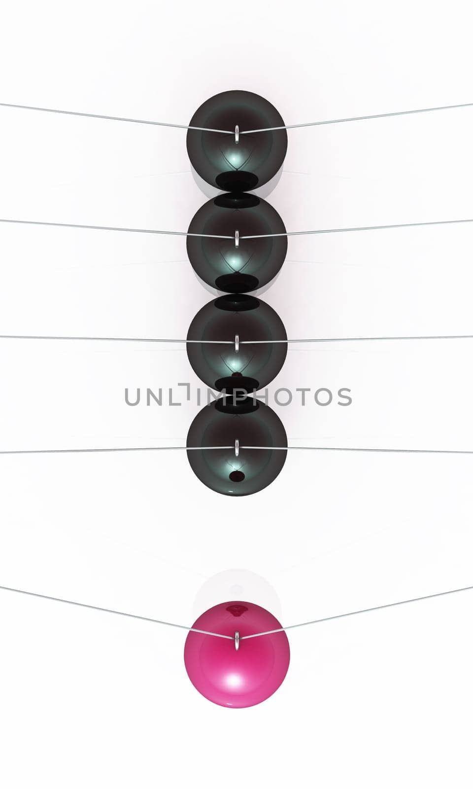 Swing from above - pink black