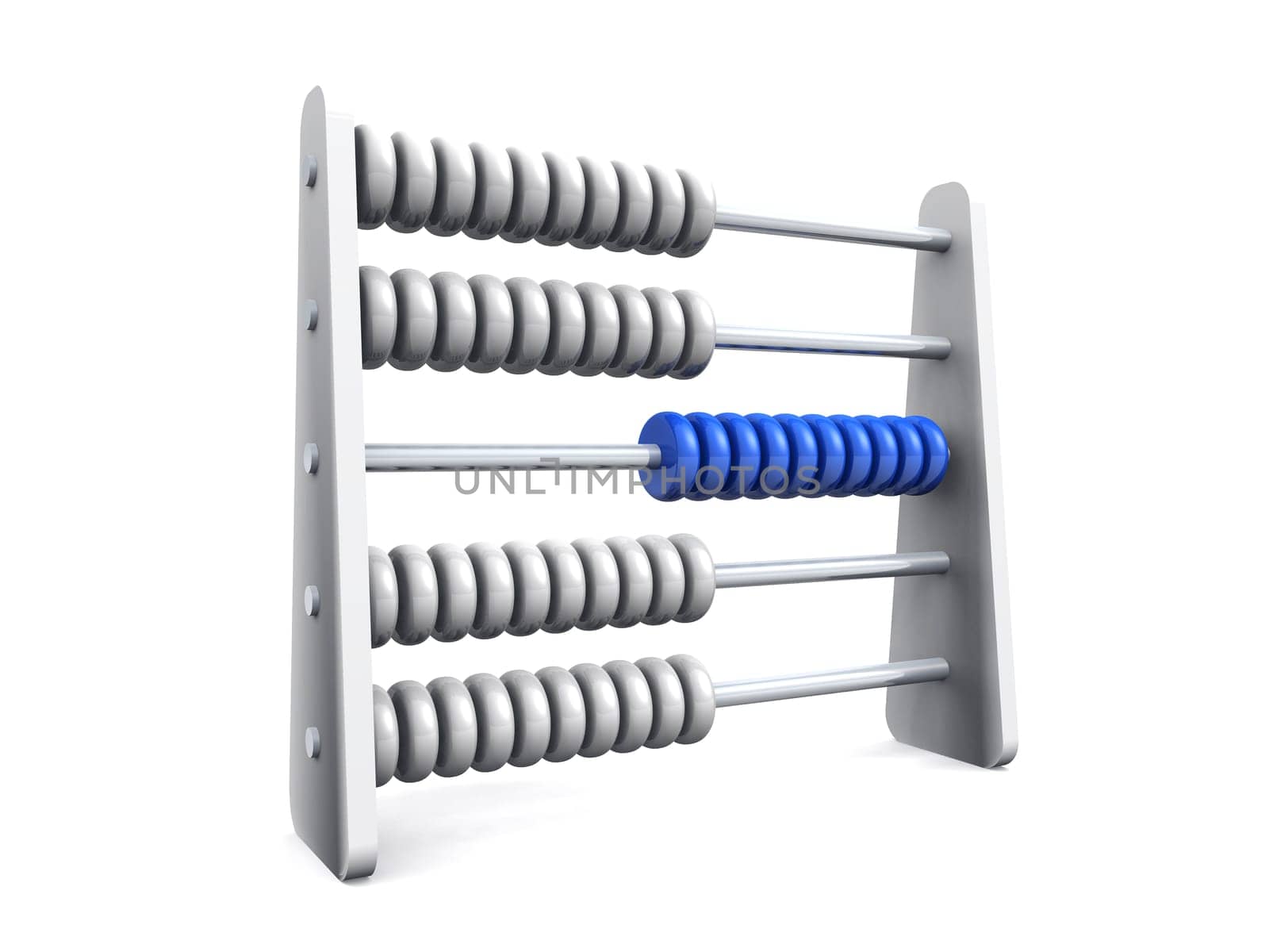 3D Slide Rule - Silver Blue - 01