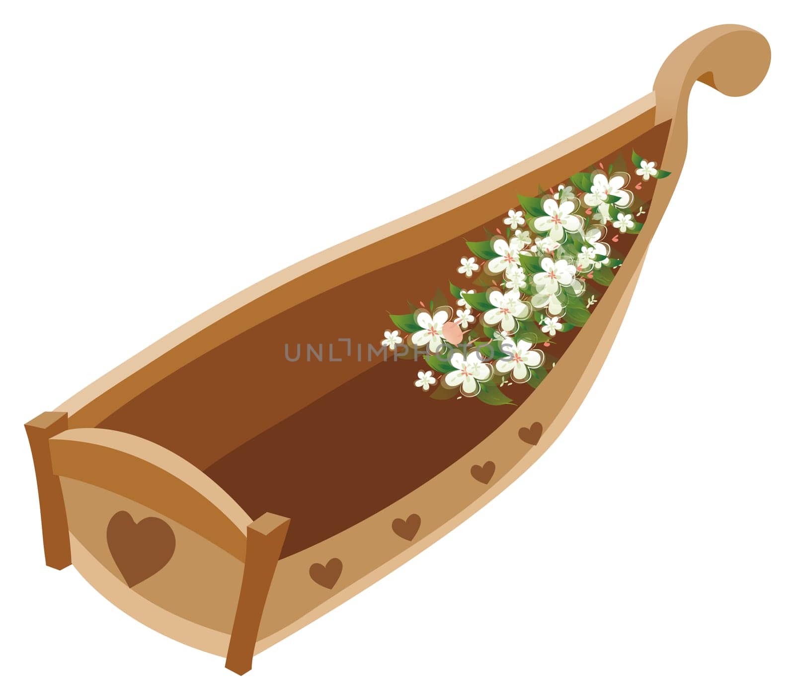 boat and flower