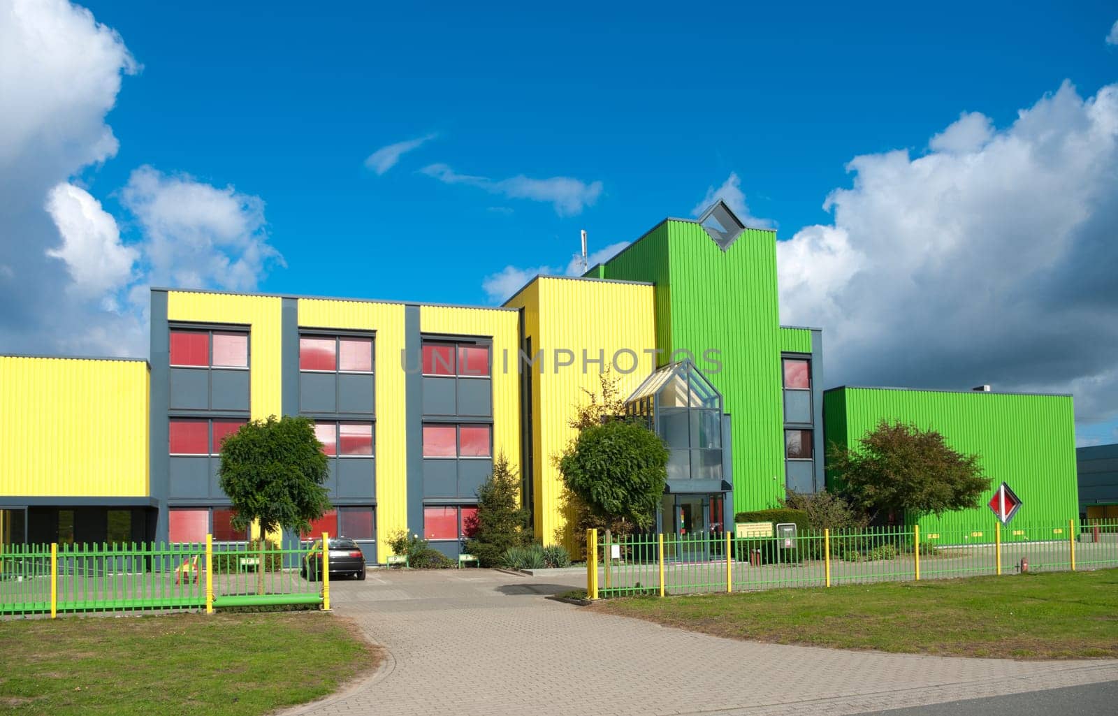 colorful office building
