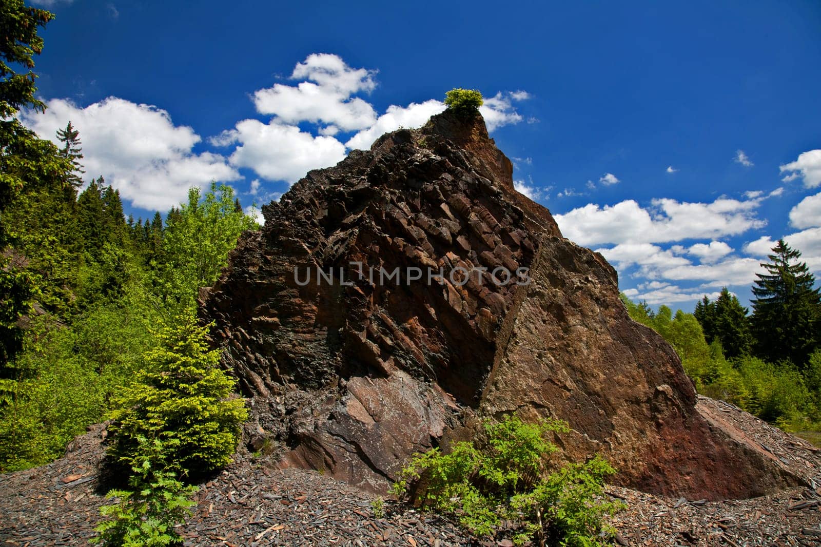 Slate quarry in the Slate Mountains ....