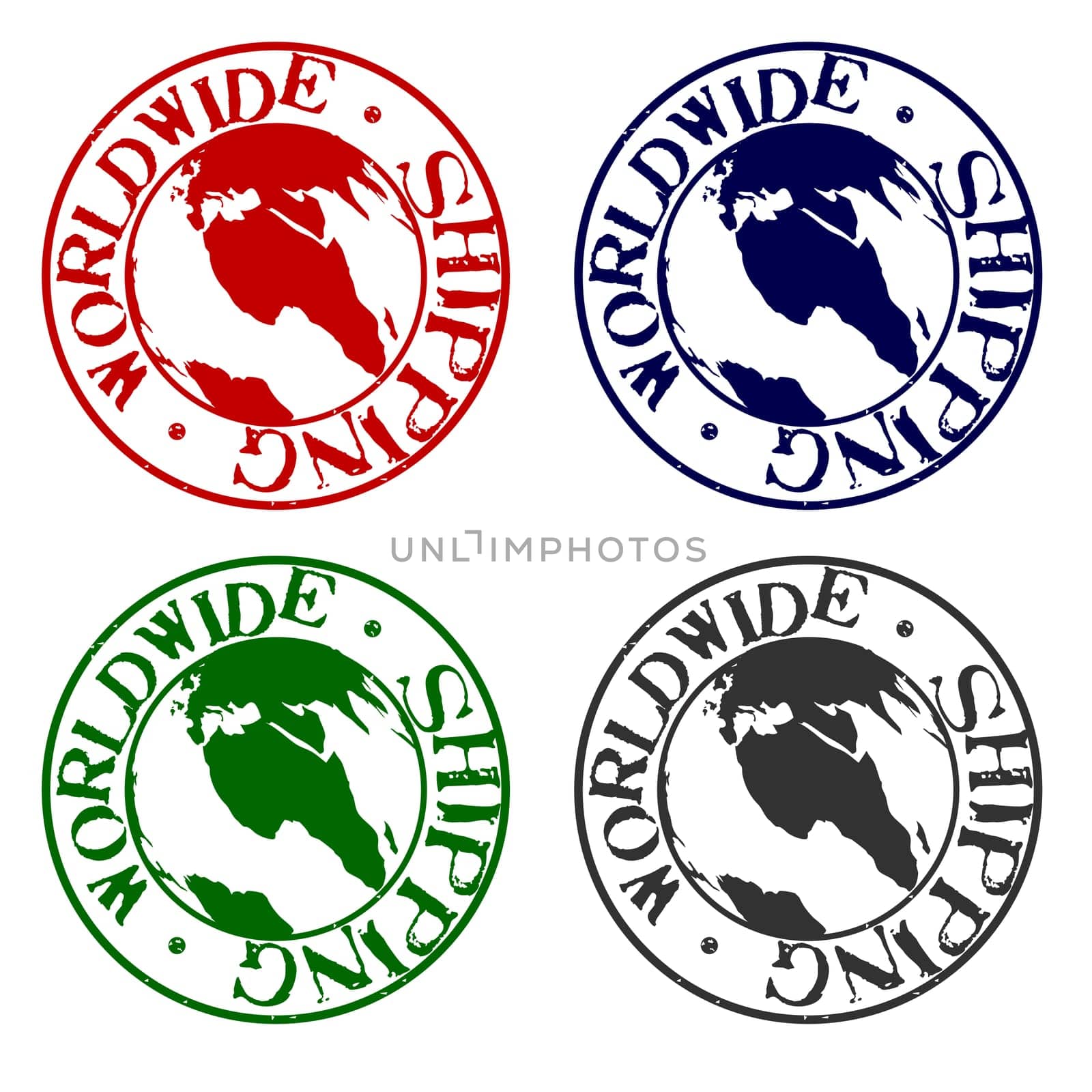 Set of Ink Stamps