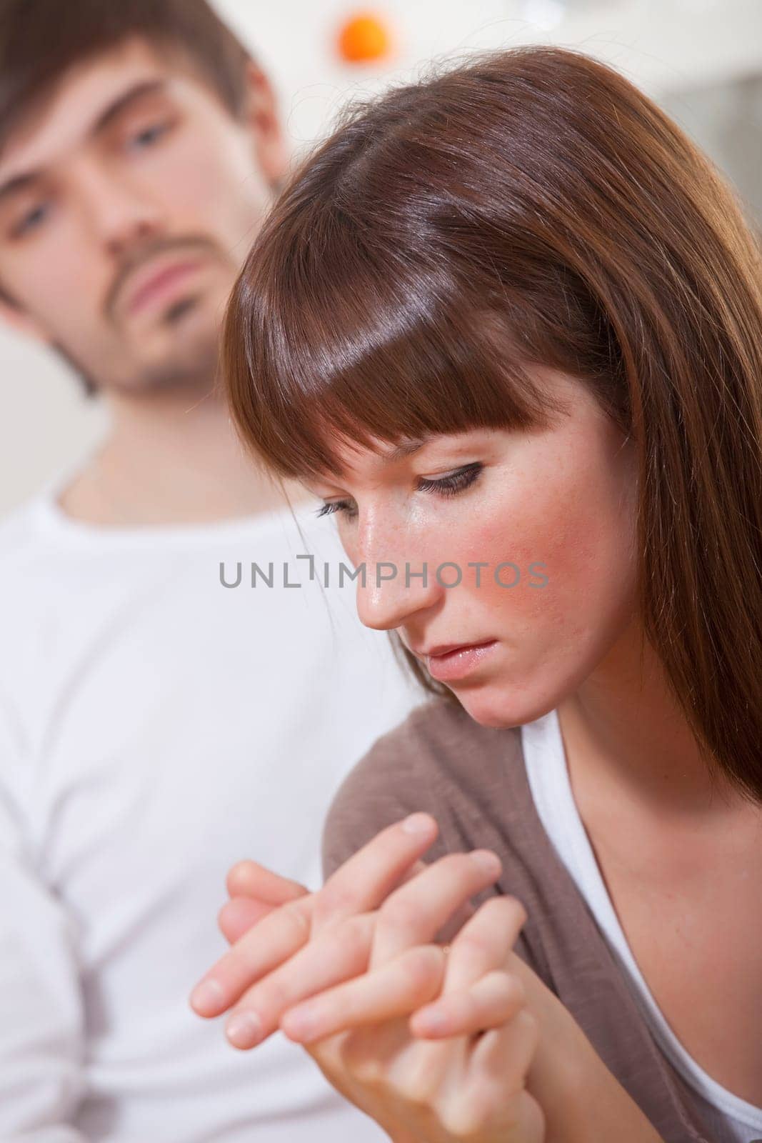 unhappy couple