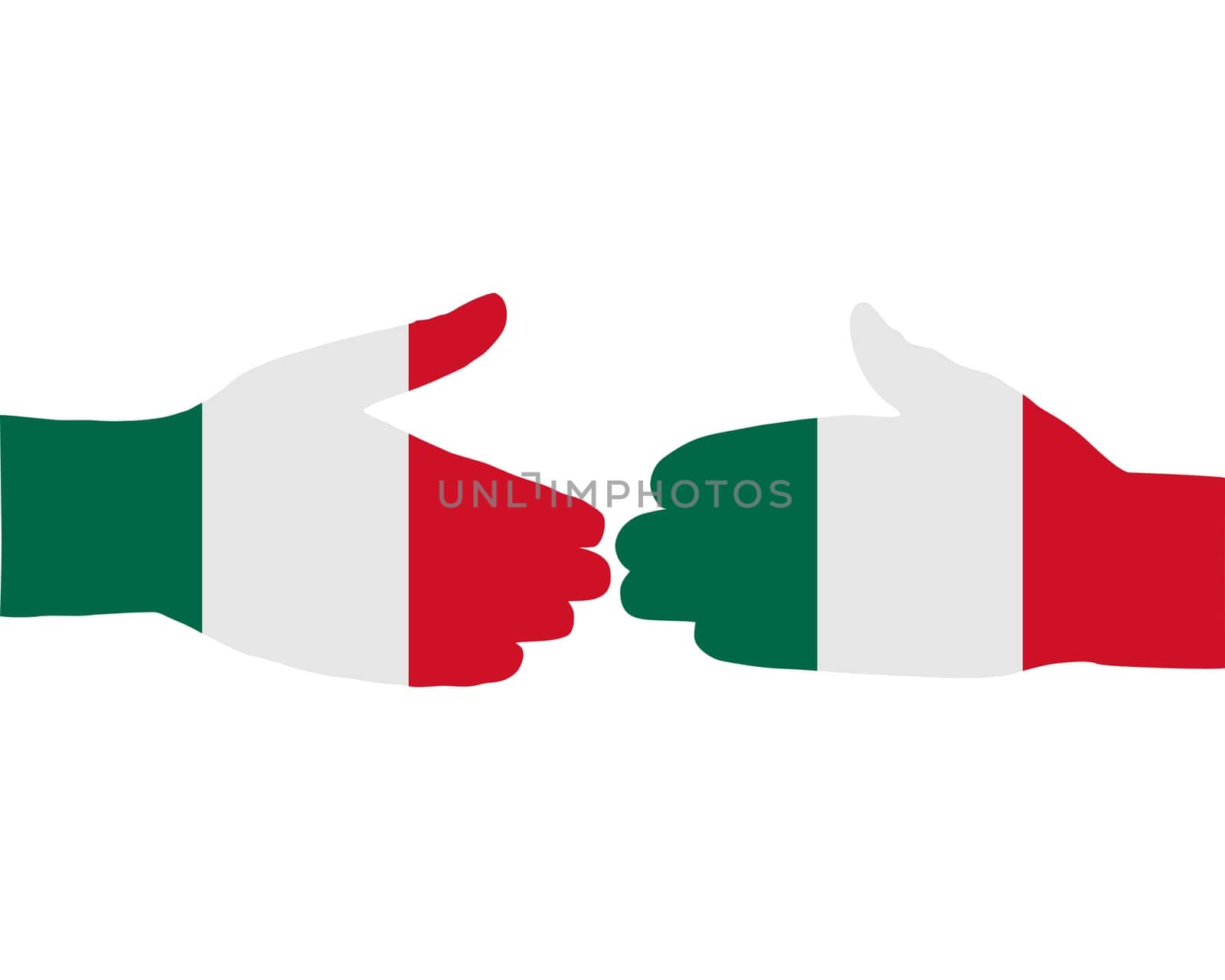 Mexican handshake