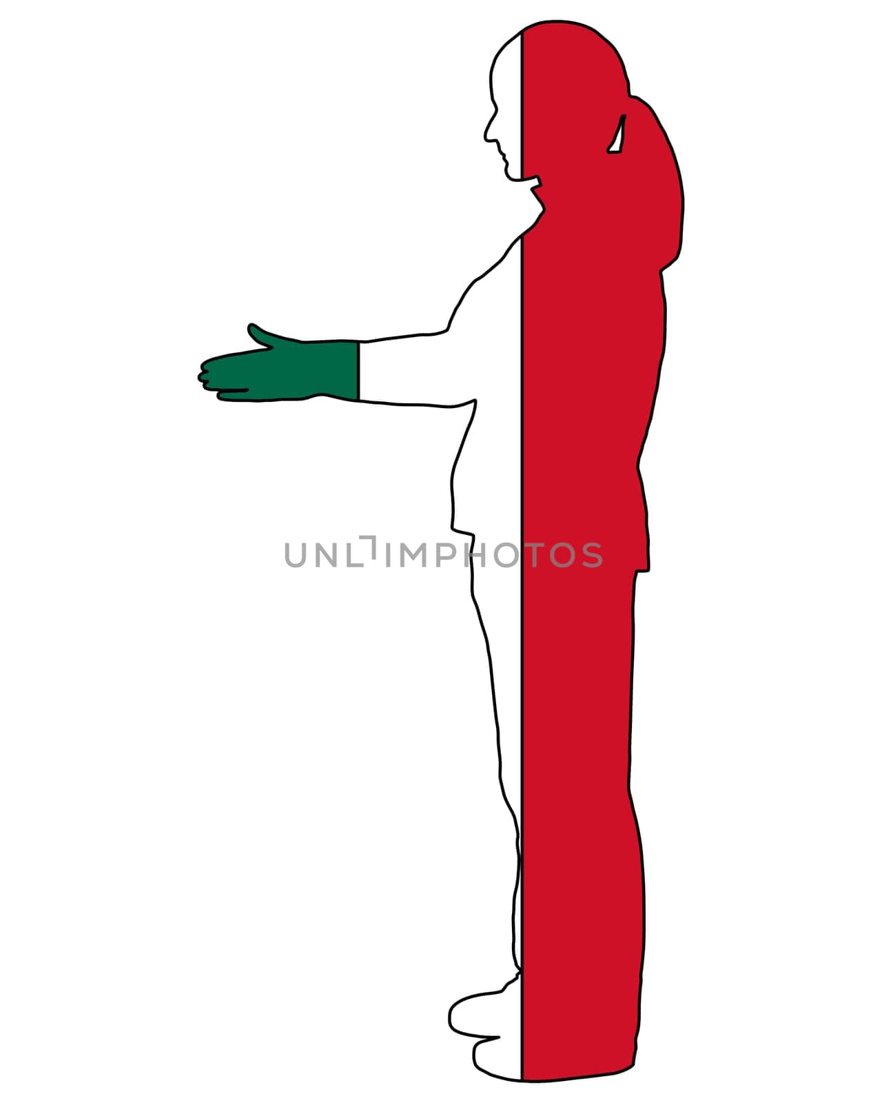 Mexican handshake