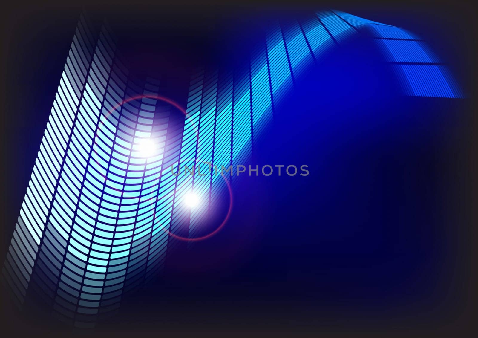 Abstract Background  - Blue Equalizer