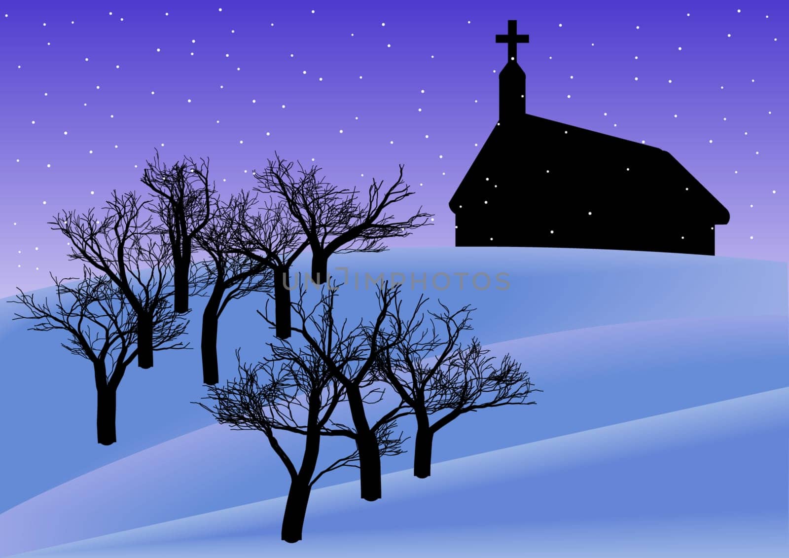 Christmas Evening Background
