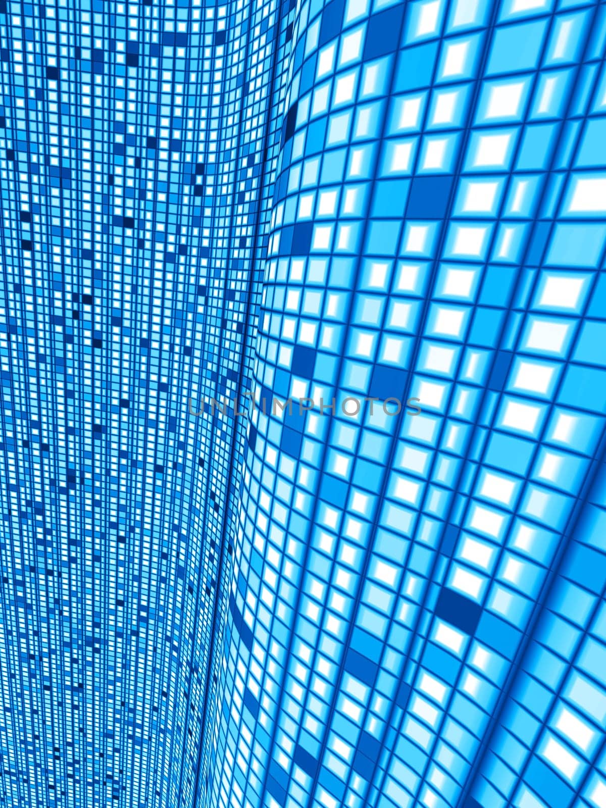 Blue Matrix Wave Background 02
