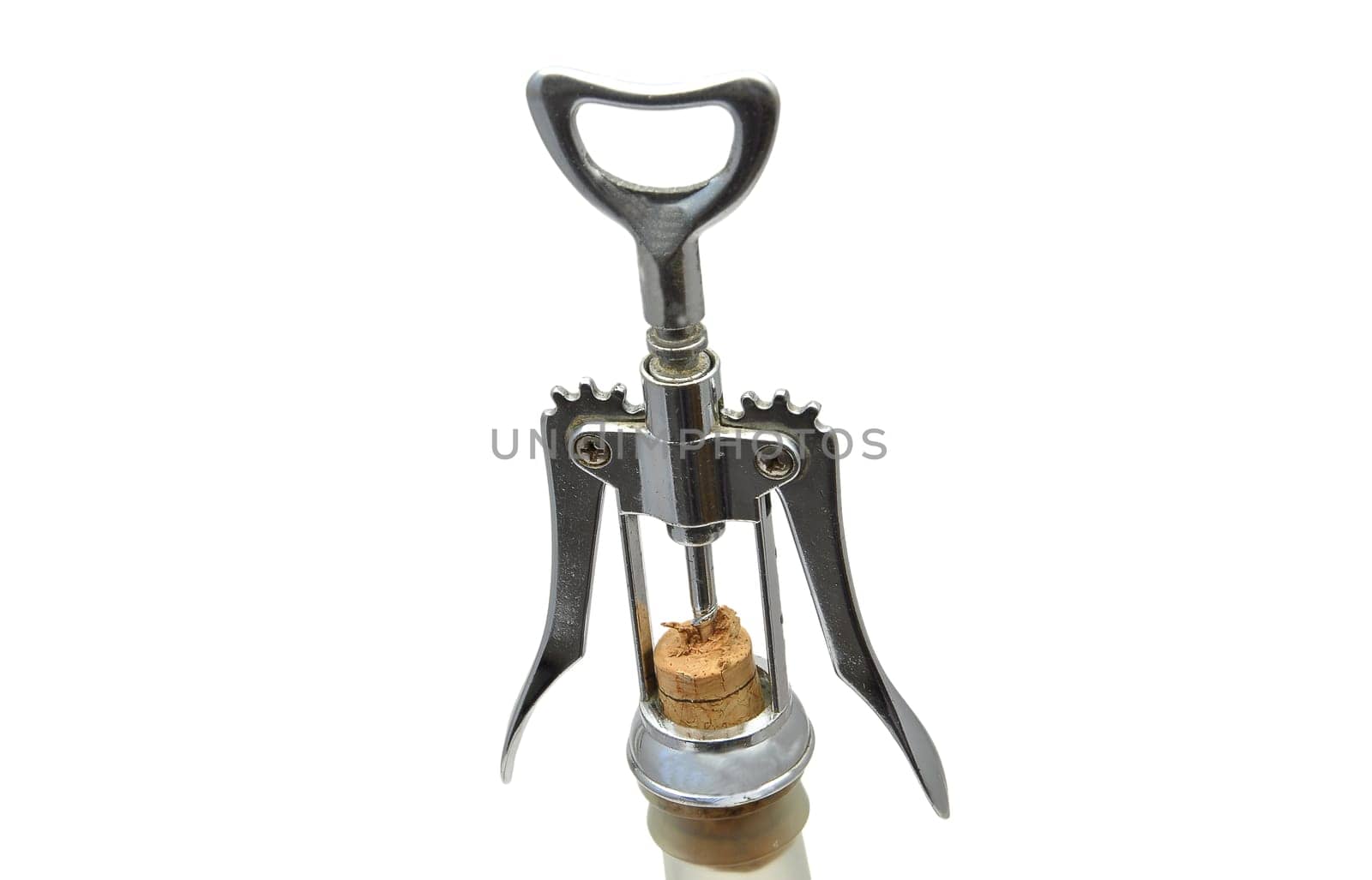 Wine and corkscrew