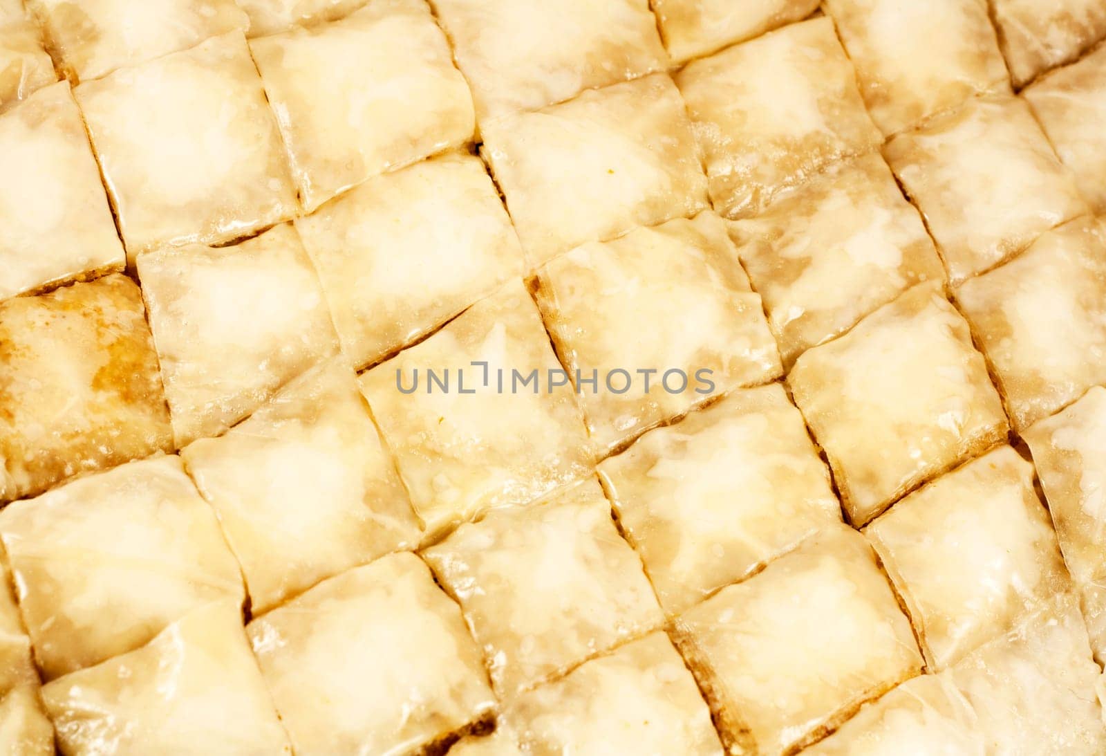 Unbaked baklava