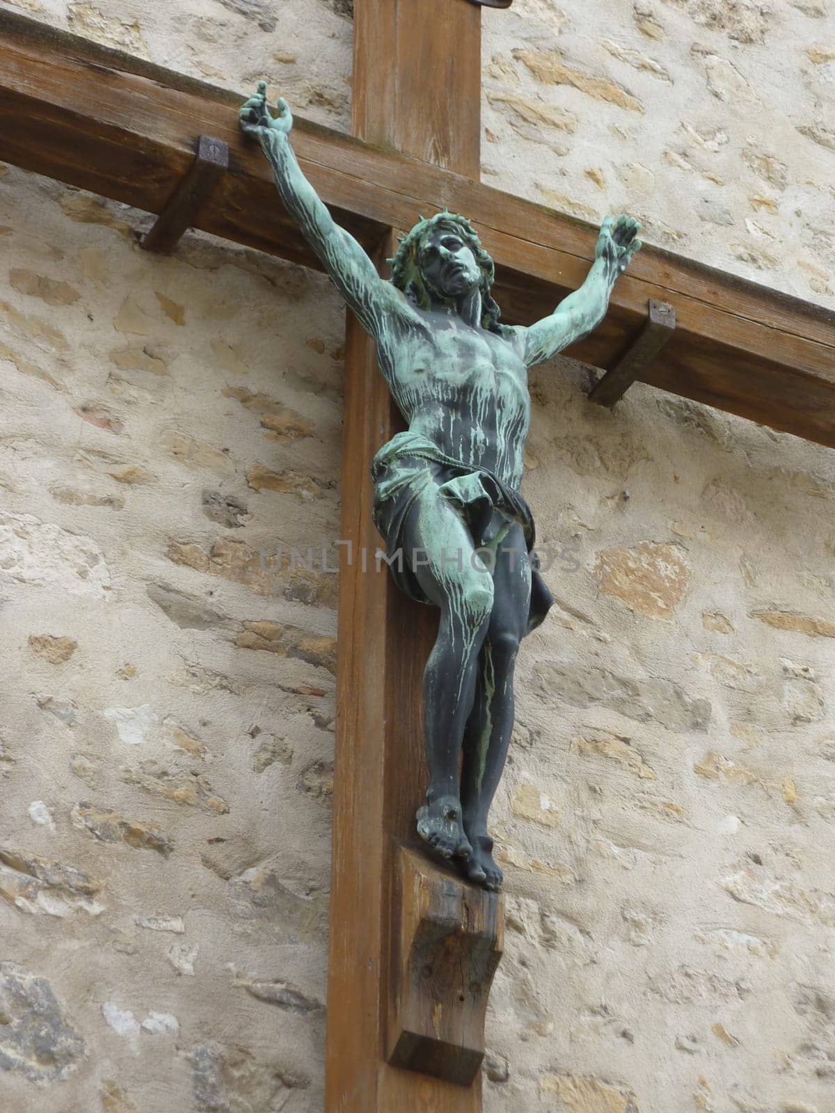 Jesus cross on a wall