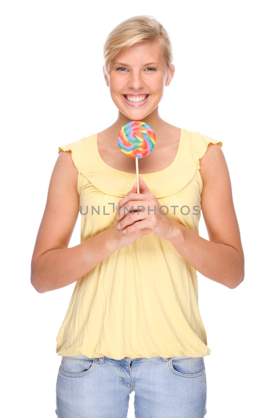 Girl with lollipop