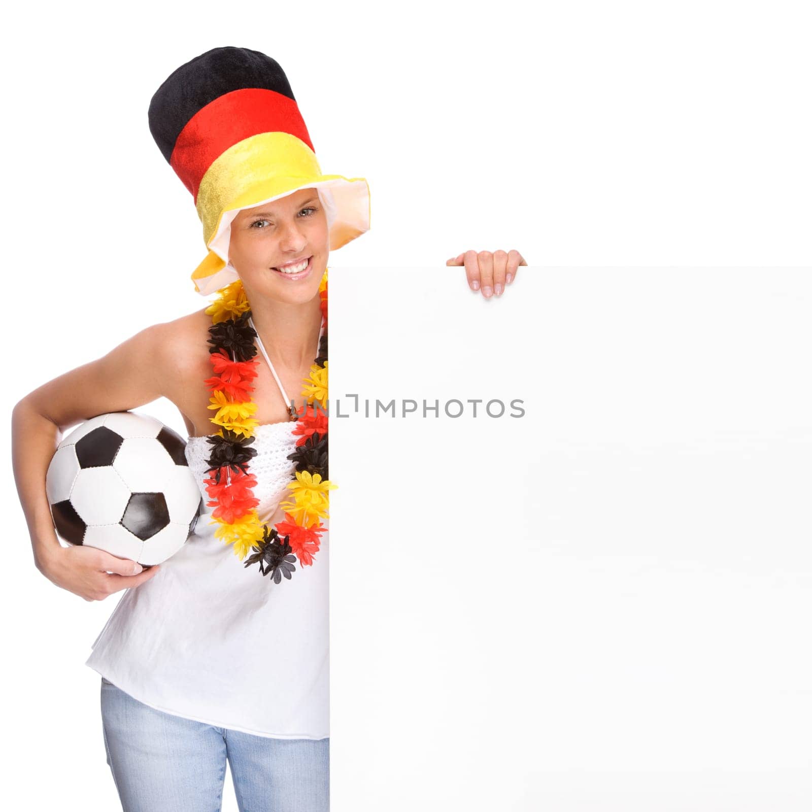 Female football fan