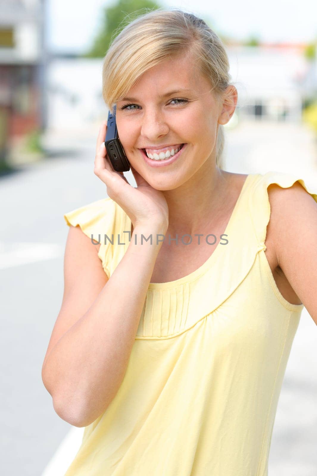 On the phone