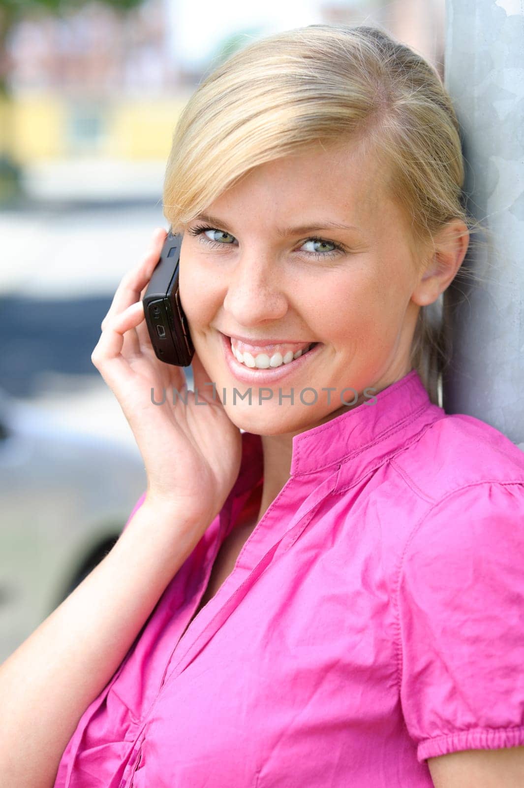 On the phone