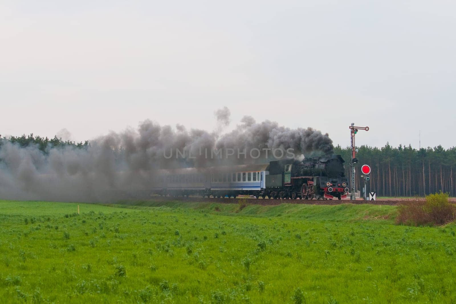 Retro steam train