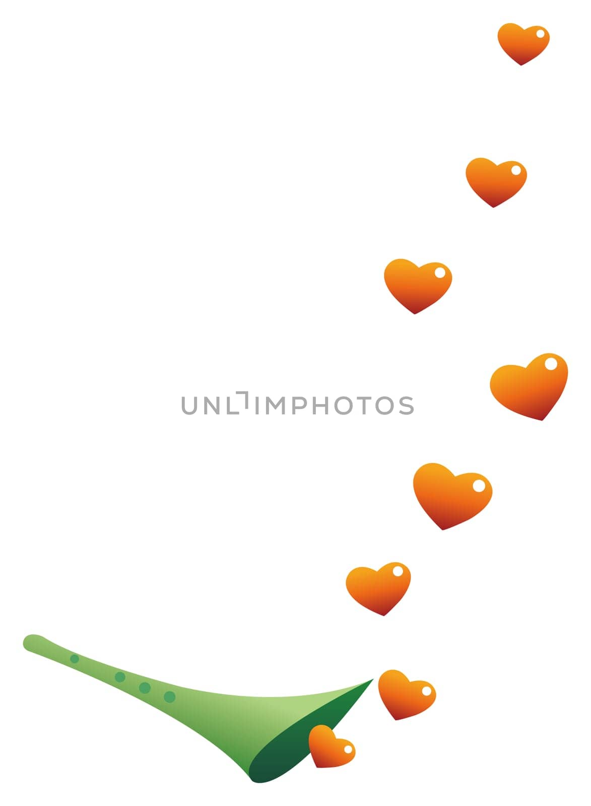 trumpet and heart