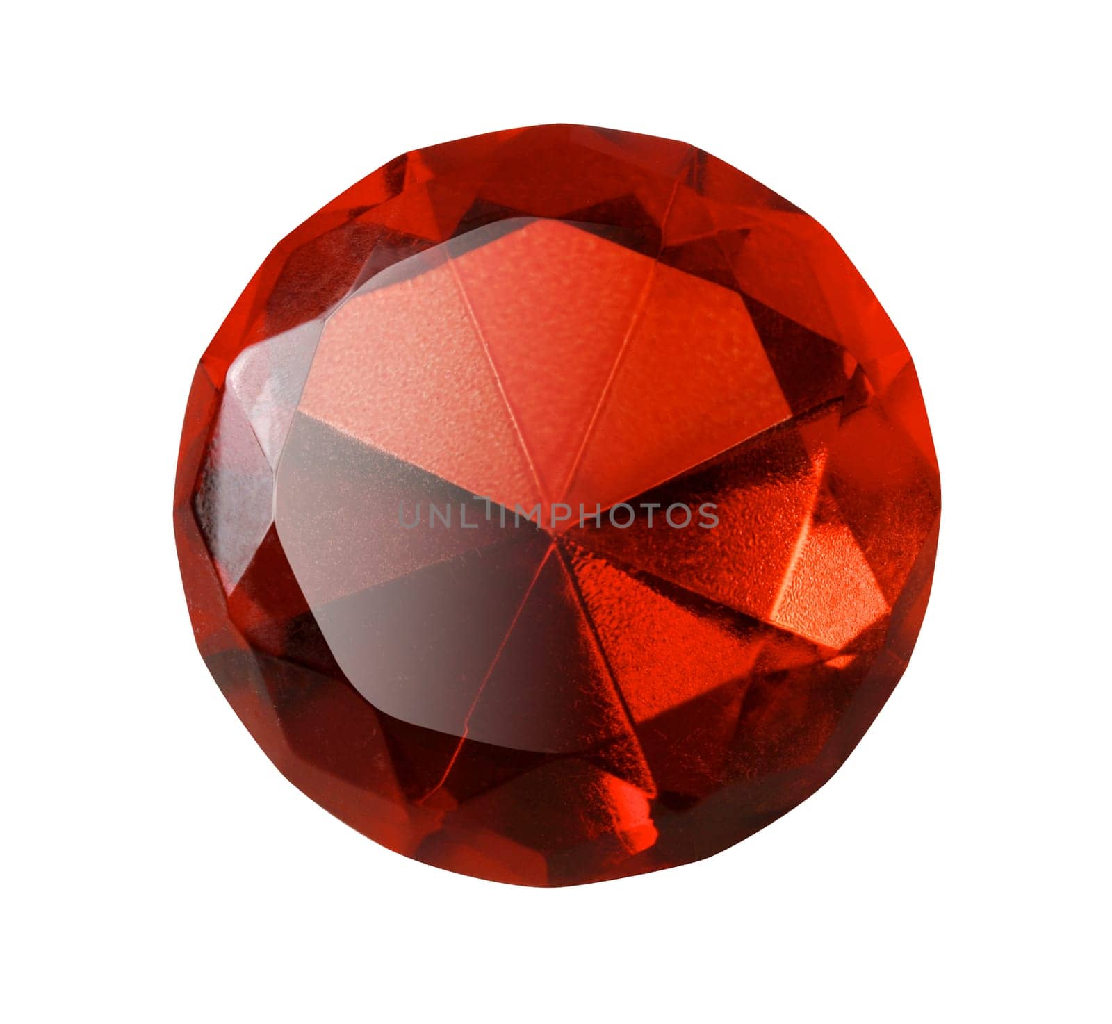 red gem isolated
