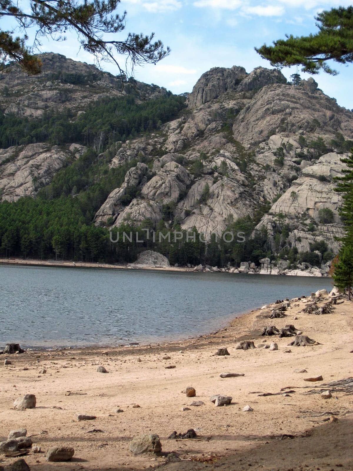 lake in Corsica mountains
